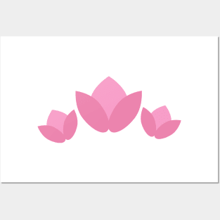 Pink Lotus Flowers Digital Art | Melanie Jensen Illustrations Posters and Art